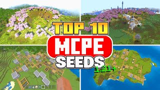 Top 10 BEST Village Seeds For Minecraft Bedrock 121 [upl. by Barbarese747]