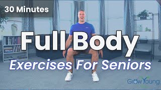 Beginner Exercises For Senior and Older Adults  30 Minute Step By Step Instruction [upl. by Aitas]