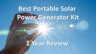 Best Portable Solar Power Generator Kit 1 Year Review Inergy Kodiak [upl. by Liborio]