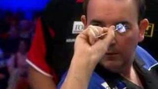 Phil Taylors fourth perfect game  another 9 Darter [upl. by Suilenrac346]