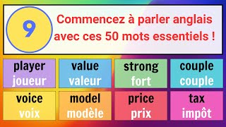 9 50 mots anglais essentiels pour débutants – Exemples simples avec traduction française [upl. by Anitnerolf]