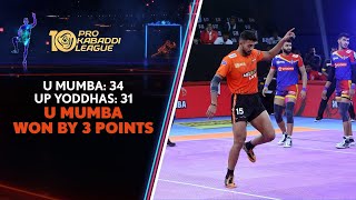 U Mumba start PKL with win over UP Yoddhas  Pro Kabaddi S10 Match2 [upl. by Hearsh]