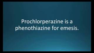 How to pronounce prochlorperazine Compazine Memorizing Pharmacology Flashcard [upl. by Carmelia306]