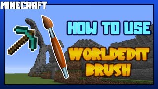 MINECRAFT  How to Use Worldedit Brush [upl. by Jopa]