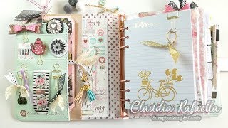 Mi Nueva AGENDA 📚📝💕ORGANIZACIÓN DEMOSTRACIÓN DECORACIÓN SCRAPBOOKING  Claudia Rafaella [upl. by Johann]