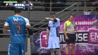 Toulouse VS Créteil Handball LNH 2015 2016 8e journée [upl. by Kenweigh]