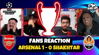 ARSENAL amp RIVAL HATERS FANS REACTION TO ARSENAL 10 SHAKHTAR  2425 UEFA CHAMPIONS LEAGUE [upl. by Soiritos]