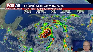 Tropics forecast Tropical Storm Rafael to become hurricane over Caribbean [upl. by Harberd978]