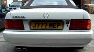 Mercedes R129 SL500 exhaust  CKS Performance [upl. by Euqinitram]