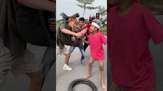 Skibiditoilet tire flipping challenge in real life skibiditoilet funny cameraman memes shorts [upl. by Nagah]