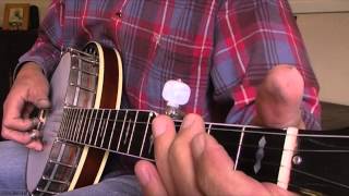 Beginning Bluegrass Banjo  Lesson 07  Rolls over the D7 chord [upl. by Enorel]