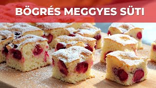 Bögrés meggyes süti recept [upl. by Dranyar567]