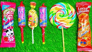 Satisfying video Asmr lollipops candy and chocolate gummy candy unboxing video Asmr [upl. by Refanej62]