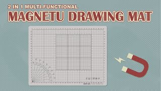 【MORNSUN】2in1 MultiFunctional Cutting and Drawing Mat with Magnetic [upl. by Thaddeus]