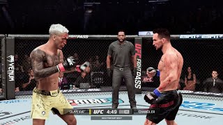 UFC 309  Charles Oliveira vs Michael Chandler  UFC Lightweight Full Match  UFC 5 Sim [upl. by Mosi]