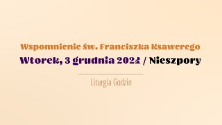 Nieszpory  3 grudnia 2024 [upl. by Brigg21]