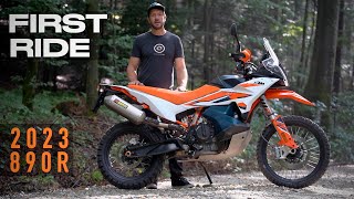 2023 KTM 890 Adventure R first ride [upl. by Aynosal]