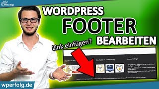 WordPress Footer Bearbeiten Impressum Footer Link in Widget einfügen  Footer Farbe ändern  2024 [upl. by Louisa]