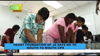 HEART Foundation Of JA Says No To Mouth To Mouth CPR [upl. by Christel542]