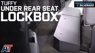 20072018 Silverado Tuffy Under Rear Seat Lockbox Crew Cab Review amp Install [upl. by Fanny167]