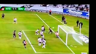 Primer gol de omar bravo con el atlas [upl. by Rabjohn]