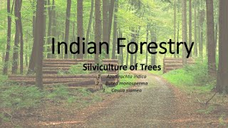 Silviculture of trees  Indian Forestry Lecture3 [upl. by Verney422]