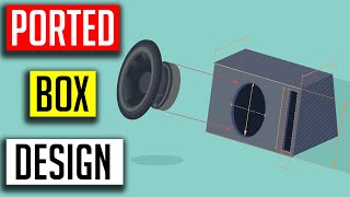 How to design a ported subwoofer box  for beginners [upl. by Pepi]