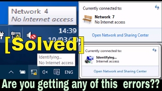 No Internet Access or Identifying Problem but Internet Connected Solved [upl. by Kimberley]