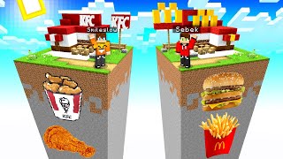 MC DONALDS vs KFC WIELKA WALKA O PRZETRWANIE w Minecraft [upl. by Noyart]