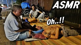 2 ASMR  No More Insomnia  Classic Massage on the Street [upl. by Ecirpac]