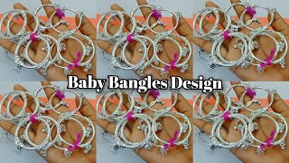 Latest Silver Baby Bangles Collection  Silver Bangles Design With Price [upl. by Dennet]