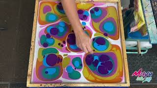 The Magic of Soap and water marbling art [upl. by Asena]