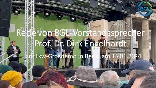 Rede von Prof Engelhardt zur LkwGroßdemo in Berlin [upl. by Didi586]