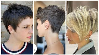 Amazing for ladies hairstyling ideas for western ladies 2024 beautiful short pixie haircuts ideas [upl. by Ycats]