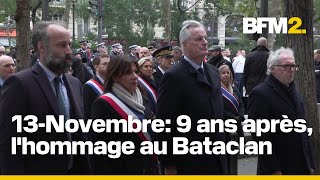 Neuf ans après les attentats du 13Novembre lhommage devant le Bataclan en intégralité [upl. by Marcoux519]