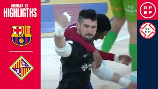 Resumen PrimeraDivisiónFS  Barça 10 Mallorca Palma Futsal  Jornada 23 [upl. by Eryn]