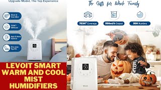 LEVOIT Smart Warm and Cool Mist Humidifiers  Quickly amp Evenly Humidify Whole House  smart home [upl. by Aitel]