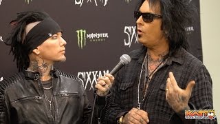 Backstage Interview with Sixx AM [upl. by Solracnauj]