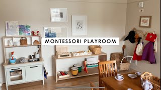 Montessori Inspired Playroom Tour 2 year old toddler [upl. by Idell299]