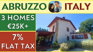 ABRUZZO Italy 3 HOMES for SALE  Italian VILLA amp Houses [upl. by Elleynod609]