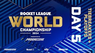 Rocket League World Championship 2024  Day 5  Swiss Tiebreakers  Playoffs [upl. by Mosera]