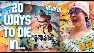 Apiary Board Game 1of2 4 players Intergalactic honey harvesting Board game demo and playthrough [upl. by Volding]