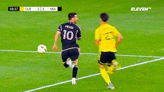 Lionel Messi Vs Columbus  2 Goals  Free Kick [upl. by Ennovad]