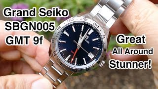 Grand Seiko SBGN005 GMT First Look in 4k UHD [upl. by Elison]