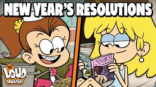 Loud Family New Years Resolutions w Lincoln Lori amp Luan  19 Minute Compilation  The Loud House [upl. by Atinek]