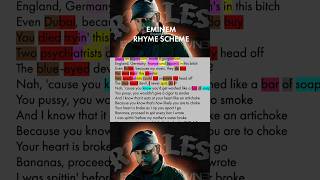 Eminem on Realest 📝🔥 Rhymes Highlighted 457 rhymescheme [upl. by Hutchison]