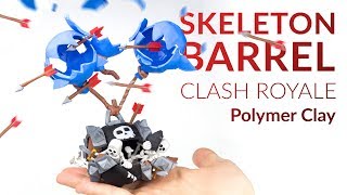 Skeleton Barrel Clash Royale – Polymer Clay Tutorial [upl. by Lemraj]