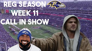 Week 11 Post Game Call in Show Ravens Lose to Steelers [upl. by Revlis]