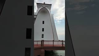 Floating Mosque Incredible Melaka Straits Mosque That Floats on Water travel mosque tourism [upl. by Linker139]