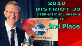 Toastmasters International Speech Contest Joseph Voska  2018 [upl. by Kirkwood]